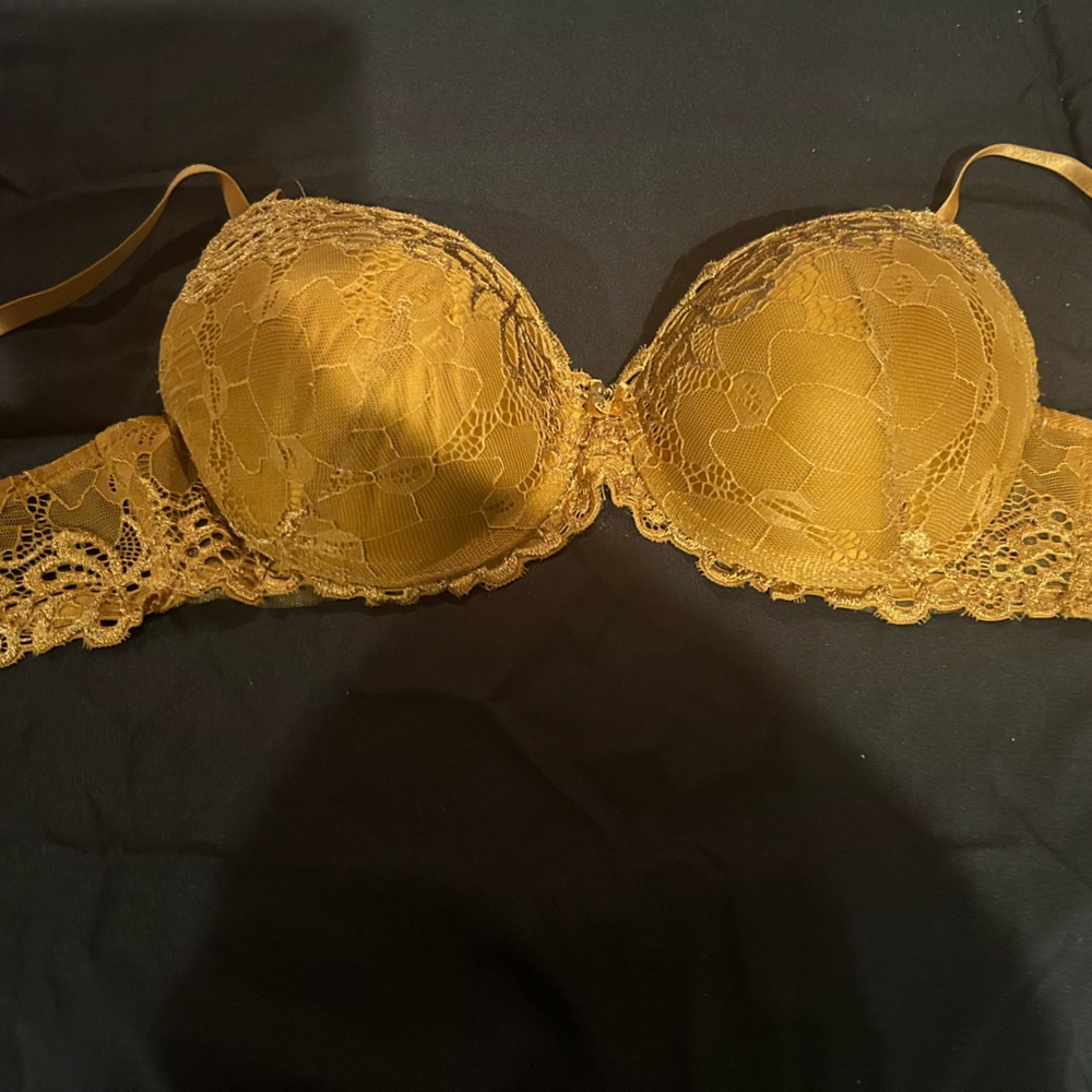 Bronze lace bra 38C